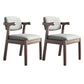 Contemporary Style Chair Armless Open Back Chair with Wood Legs for Home Walnut 2 Piece Set Clearhalo 'Dining Chairs' 'Dining Tables & Seating' 'dining_chair' 'furn' 'furn_dining_chair' 'Furniture' 'Kitchen & Dining Furniture' 6086236