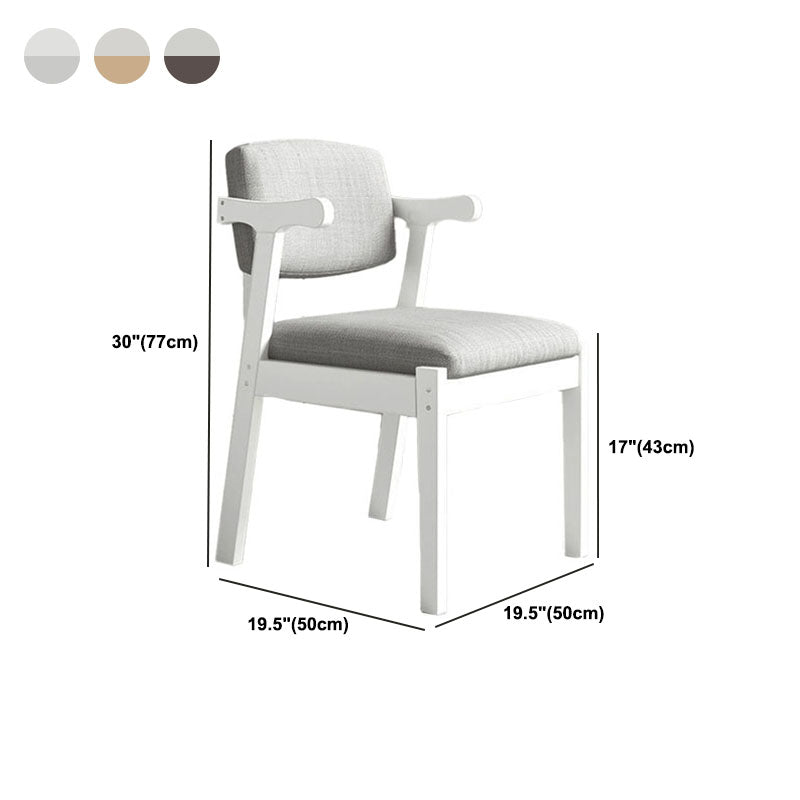 Contemporary Style Chair Armless Open Back Chair with Wood Legs for Home Clearhalo 'Dining Chairs' 'Dining Tables & Seating' 'dining_chair' 'furn' 'furn_dining_chair' 'Furniture' 'Kitchen & Dining Furniture' 6086240