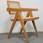 Contemporary Style Chair Arm Open Back Chair with Wood Legs for Home