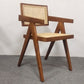 Contemporary Style Chair Arm Open Back Chair with Wood Legs for Home