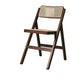 Contemporary Style Chair Armless Folding Chair with Wood Legs for Home