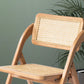 Contemporary Style Chair Armless Folding Chair with Wood Legs for Home