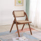 Contemporary Style Chair Armless Folding Chair with Wood Legs for Home