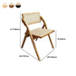 Contemporary Style Chair Armless Folding Chair with Wood Legs for Home