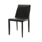 Designer Style Armless Chair Solid Back Side Leather Indoor Chair for Restaurant