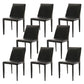 Designer Style Armless Chair Solid Back Side Leather Indoor Chair for Restaurant