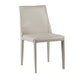 Designer Style Armless Chair Solid Back Side Leather Indoor Chair for Restaurant