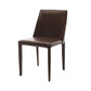 Designer Style Armless Chair Solid Back Side Leather Indoor Chair for Restaurant