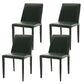 Designer Style Armless Chair Solid Back Side Leather Indoor Chair for Restaurant