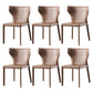 Contemporary Style Chair Armless Wingback Side Chair with Metal Legs for Home