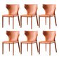 Contemporary Style Chair Armless Wingback Side Chair with Metal Legs for Home