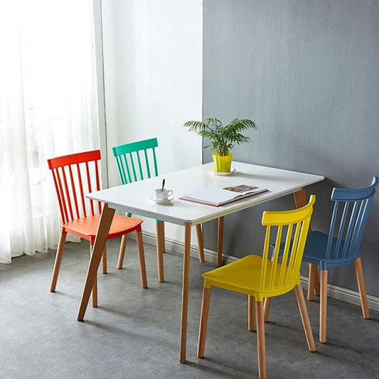 Contemporary Style Chair Dining Armless Dining Chairs with Wooden Legs for Home Clearhalo 'Dining Chairs' 'Dining Tables & Seating' 'dining_chair' 'furn' 'furn_dining_chair' 'Furniture' 'Kitchen & Dining Furniture' 6086437