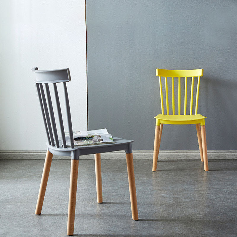 Contemporary Style Chair Dining Armless Dining Chairs with Wooden Legs for Home Clearhalo 'Dining Chairs' 'Dining Tables & Seating' 'dining_chair' 'furn' 'furn_dining_chair' 'Furniture' 'Kitchen & Dining Furniture' 6086438