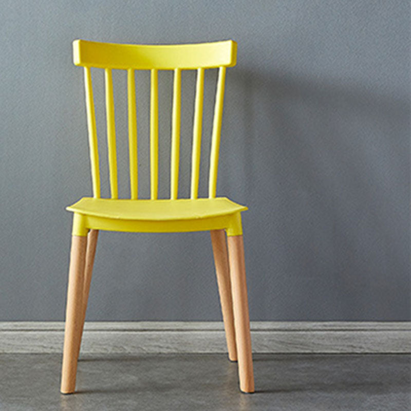 Contemporary Style Chair Dining Armless Dining Chairs with Wooden Legs for Home Clearhalo 'Dining Chairs' 'Dining Tables & Seating' 'dining_chair' 'furn' 'furn_dining_chair' 'Furniture' 'Kitchen & Dining Furniture' 6086441