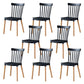 Contemporary Style Chair Dining Armless Dining Chairs with Wooden Legs for Home Black 8 Piece Set Clearhalo 'Dining Chairs' 'Dining Tables & Seating' 'dining_chair' 'furn' 'furn_dining_chair' 'Furniture' 'Kitchen & Dining Furniture' 6086443