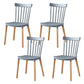 Contemporary Style Chair Dining Armless Dining Chairs with Wooden Legs for Home Light Gray 4 Piece Set Clearhalo 'Dining Chairs' 'Dining Tables & Seating' 'dining_chair' 'furn' 'furn_dining_chair' 'Furniture' 'Kitchen & Dining Furniture' 6086448