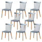 Contemporary Style Chair Dining Armless Dining Chairs with Wooden Legs for Home Light Gray 8 Piece Set Clearhalo 'Dining Chairs' 'Dining Tables & Seating' 'dining_chair' 'furn' 'furn_dining_chair' 'Furniture' 'Kitchen & Dining Furniture' 6086452
