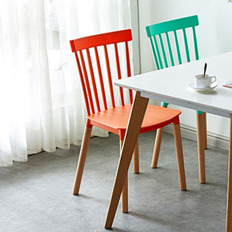 Contemporary Style Chair Dining Armless Dining Chairs with Wooden Legs for Home Clearhalo 'Dining Chairs' 'Dining Tables & Seating' 'dining_chair' 'furn' 'furn_dining_chair' 'Furniture' 'Kitchen & Dining Furniture' 6086453