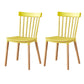 Contemporary Style Chair Dining Armless Dining Chairs with Wooden Legs for Home Yellow 2 Piece Set Clearhalo 'Dining Chairs' 'Dining Tables & Seating' 'dining_chair' 'furn' 'furn_dining_chair' 'Furniture' 'Kitchen & Dining Furniture' 6086466