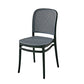 Contemporary Style Armless Chair Plastic Open Back Side Chair for Restaurant Bedroom Black 1 Piece Clearhalo 'Dining Chairs' 'Dining Tables & Seating' 'dining_chair' 'furn' 'furn_dining_chair' 'Furniture' 'Kitchen & Dining Furniture' 6086614
