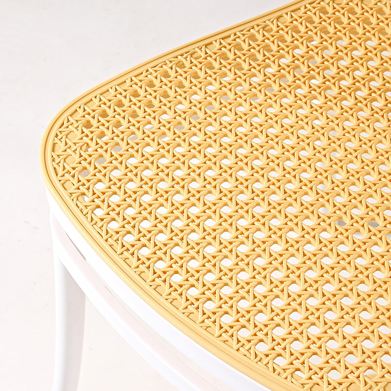 Contemporary Style Armless Chair Plastic Open Back Side Chair for Restaurant Bedroom Clearhalo 'Dining Chairs' 'Dining Tables & Seating' 'dining_chair' 'furn' 'furn_dining_chair' 'Furniture' 'Kitchen & Dining Furniture' 6086615