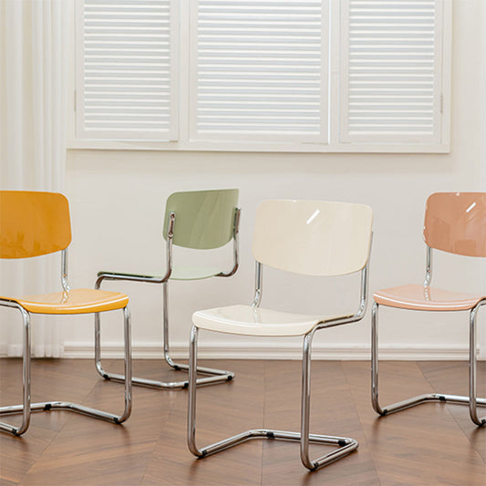 Silla interior sin brazo industrial silla lateral abierta con base de metal