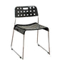 Industrial Armless Kitchen Chair Plastic Open Back Side Dining Chair with Metal Base Clearhalo 'Dining Chairs' 'Dining Tables & Seating' 'dining_chair' 'furn' 'furn_dining_chair' 'Furniture' 'Kitchen & Dining Furniture' 6086788