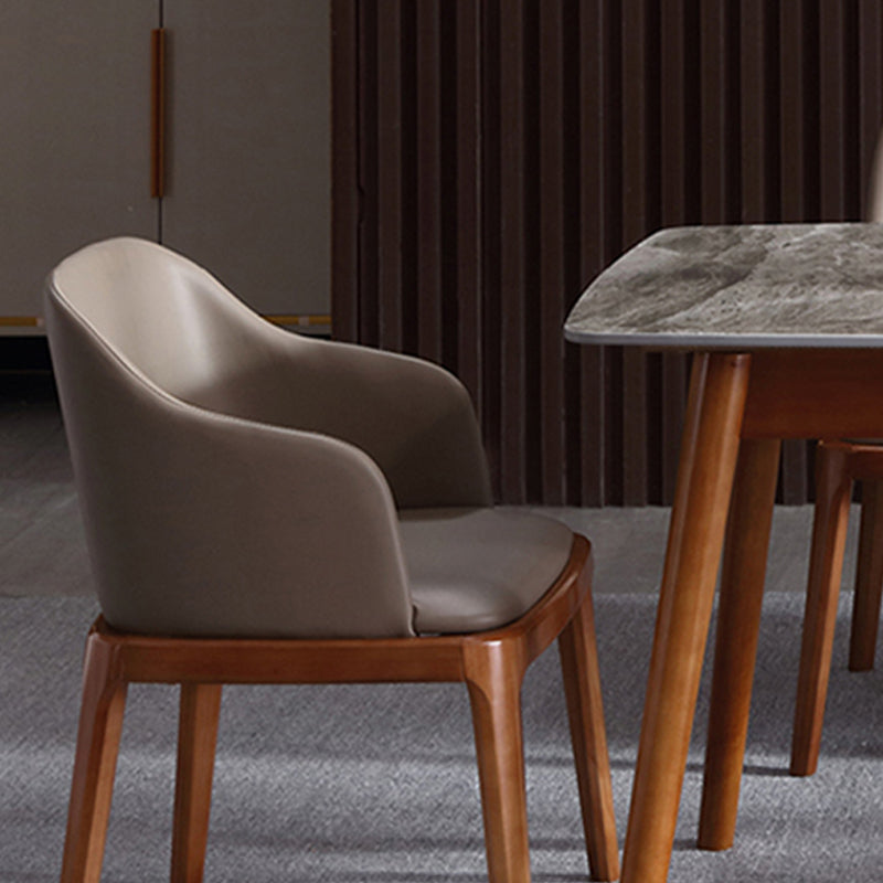 Contemporary Dining Arm Chair Upholstered Dining Room Chair for Home