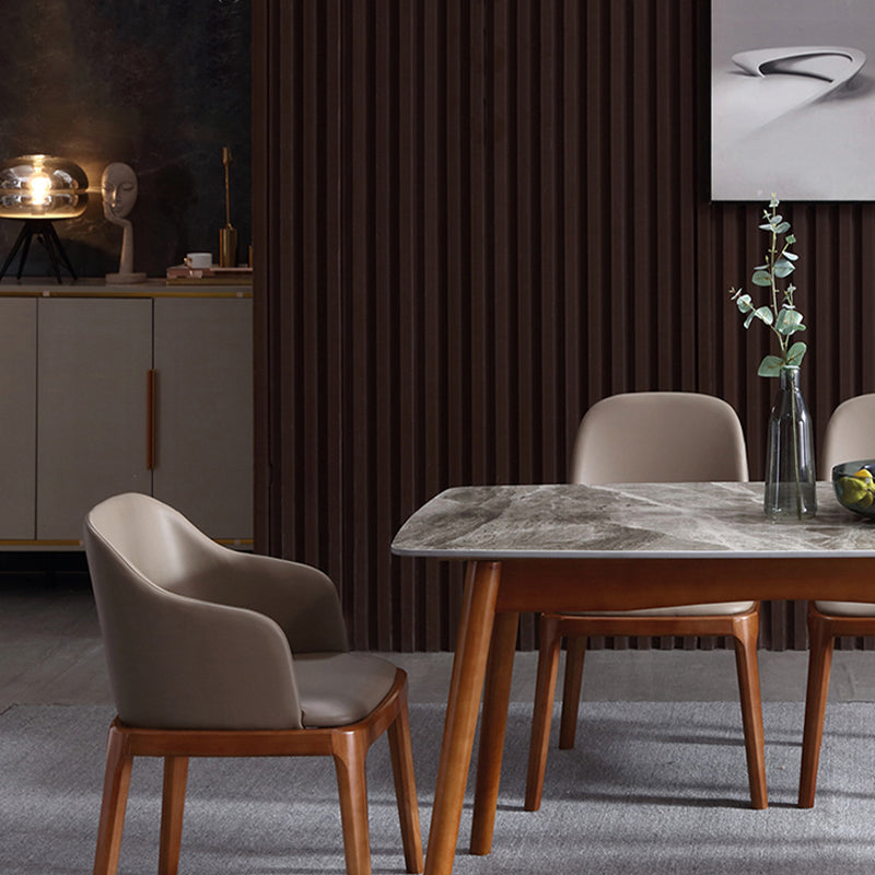 Contemporary Dining Arm Chair Upholstered Dining Room Chair for Home