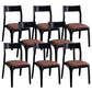 Traditional Armless Dining Chairs Open Back Dining Side Chair