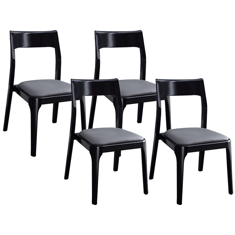 Traditional Armless Dining Chairs Open Back Dining Side Chair