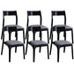 Traditional Armless Dining Chairs Open Back Dining Side Chair