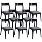 Traditional Armless Dining Chairs Open Back Dining Side Chair