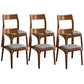 Traditional Armless Dining Chairs Open Back Dining Side Chair