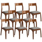 Traditional Armless Dining Chairs Open Back Dining Side Chair