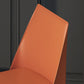 Upholstered Side Chair Modern Faux Leather Armless Dining Chairs