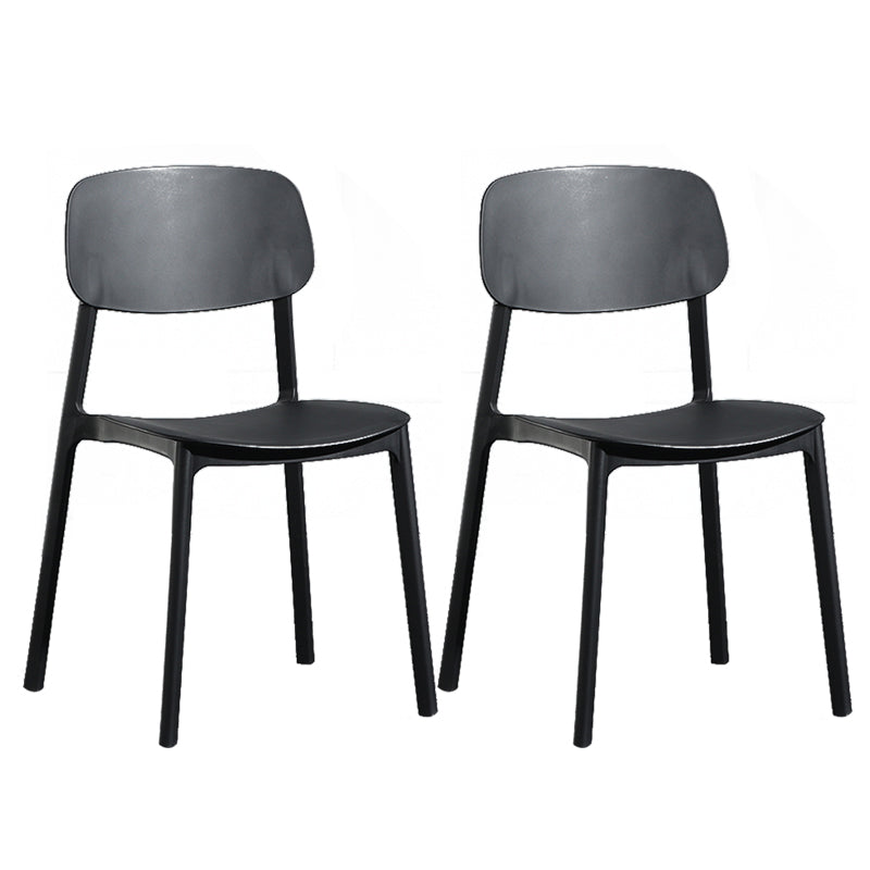 Silla de plástico de la parte posterior abierta moderna silla de brazo de plástico para el dormitorio