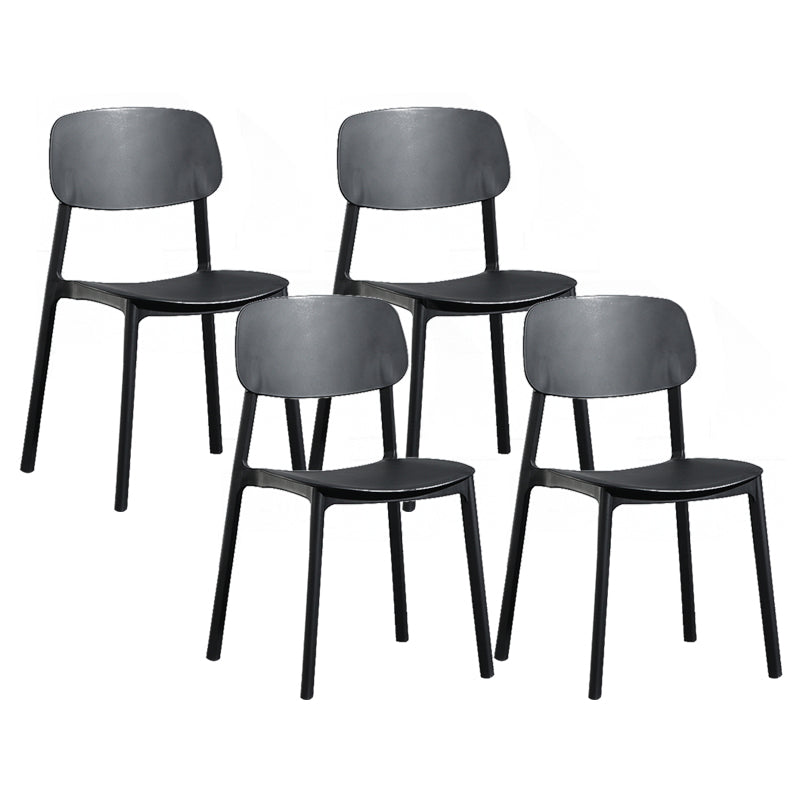 Silla de plástico de la parte posterior abierta moderna silla de brazo de plástico para el dormitorio