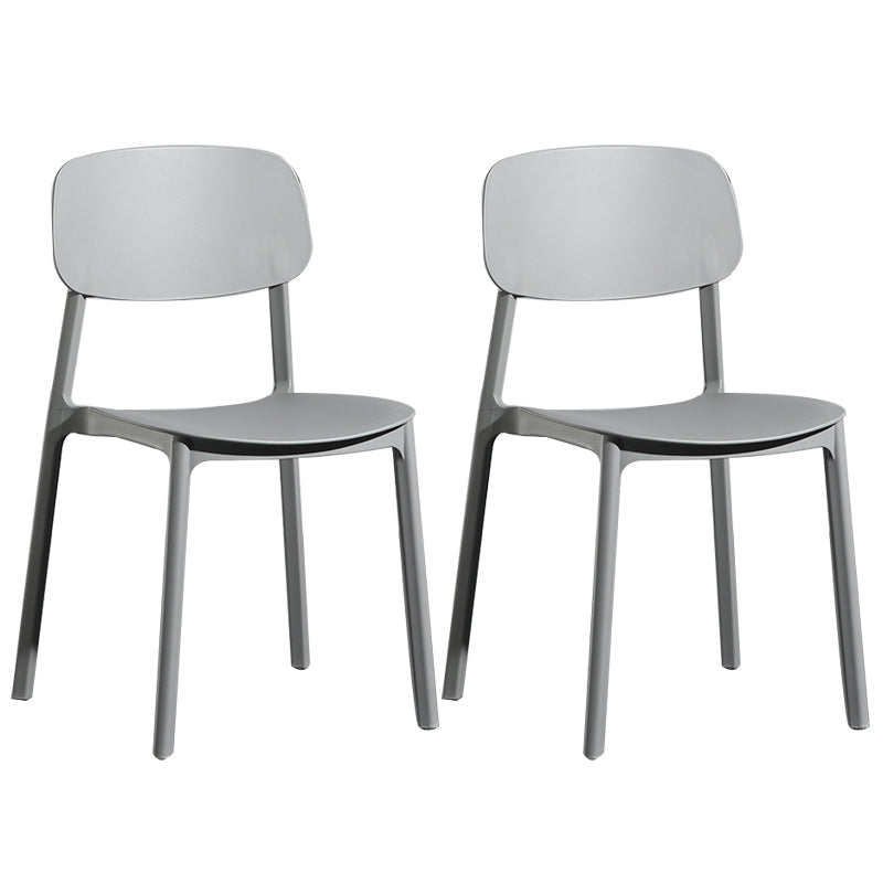 Silla de plástico de la parte posterior abierta moderna silla de brazo de plástico para el dormitorio