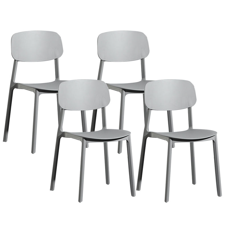 Silla de plástico de la parte posterior abierta moderna silla de brazo de plástico para el dormitorio