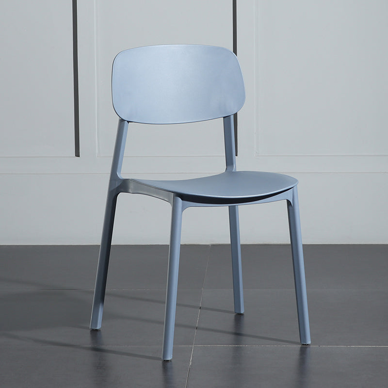 Silla de plástico de la parte posterior abierta moderna silla de brazo de plástico para el dormitorio