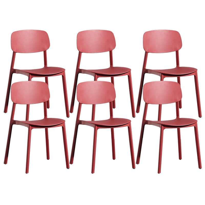 Silla de plástico de la parte posterior abierta moderna silla de brazo de plástico para el dormitorio