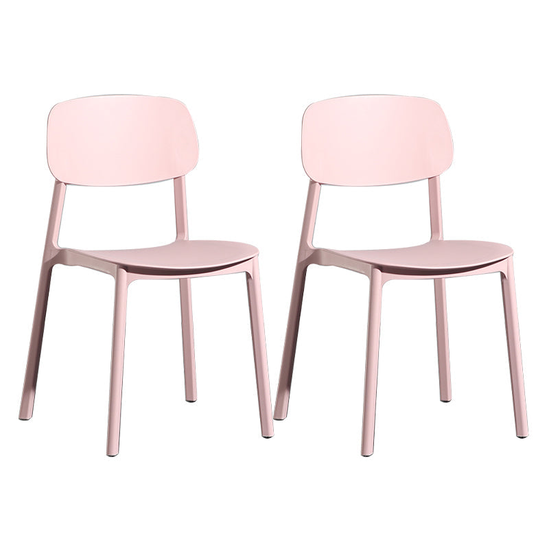 Silla de plástico de la parte posterior abierta moderna silla de brazo de plástico para el dormitorio