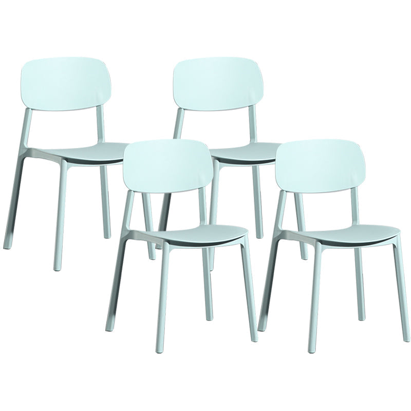 Silla de plástico de la parte posterior abierta moderna silla de brazo de plástico para el dormitorio