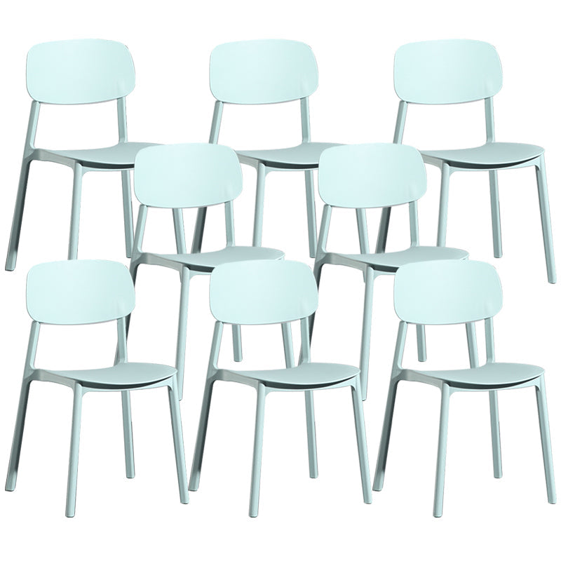 Silla de plástico de la parte posterior abierta moderna silla de brazo de plástico para el dormitorio