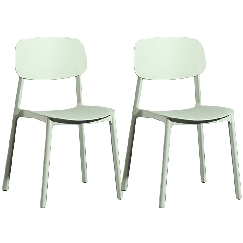 Silla de plástico de la parte posterior abierta moderna silla de brazo de plástico para el dormitorio