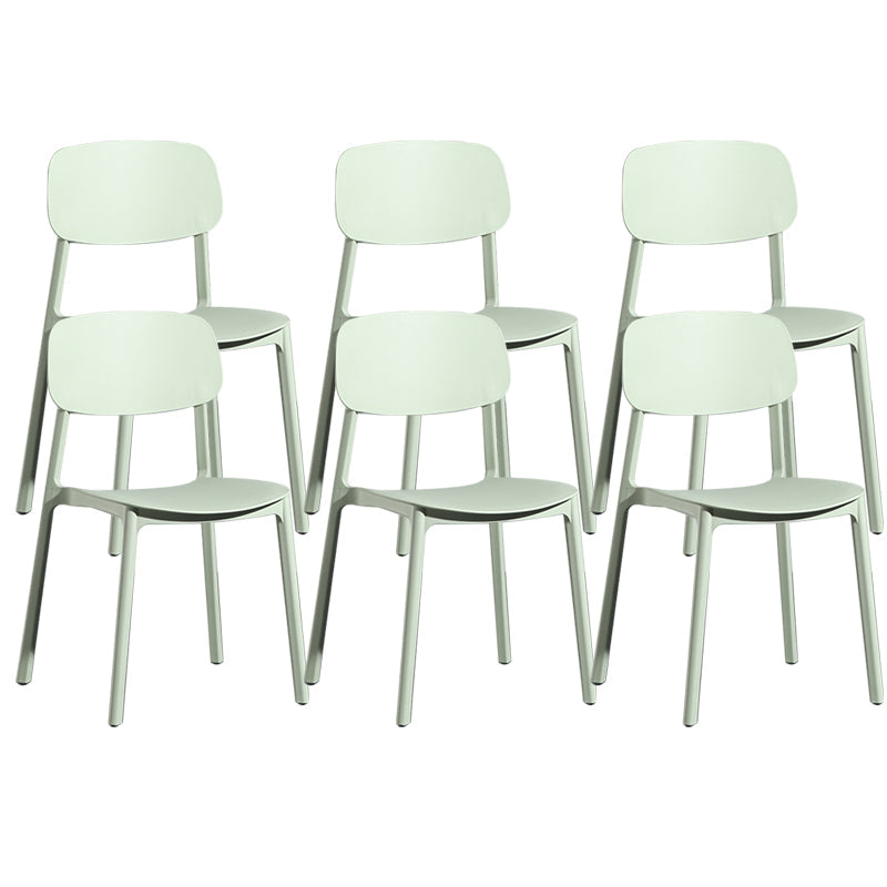 Silla de plástico de la parte posterior abierta moderna silla de brazo de plástico para el dormitorio