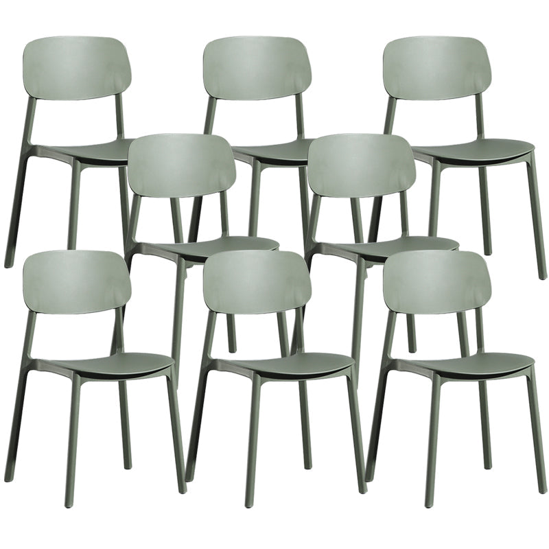 Silla de plástico de la parte posterior abierta moderna silla de brazo de plástico para el dormitorio