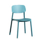Silla de plástico de la parte posterior abierta moderna silla de brazo de plástico para el dormitorio
