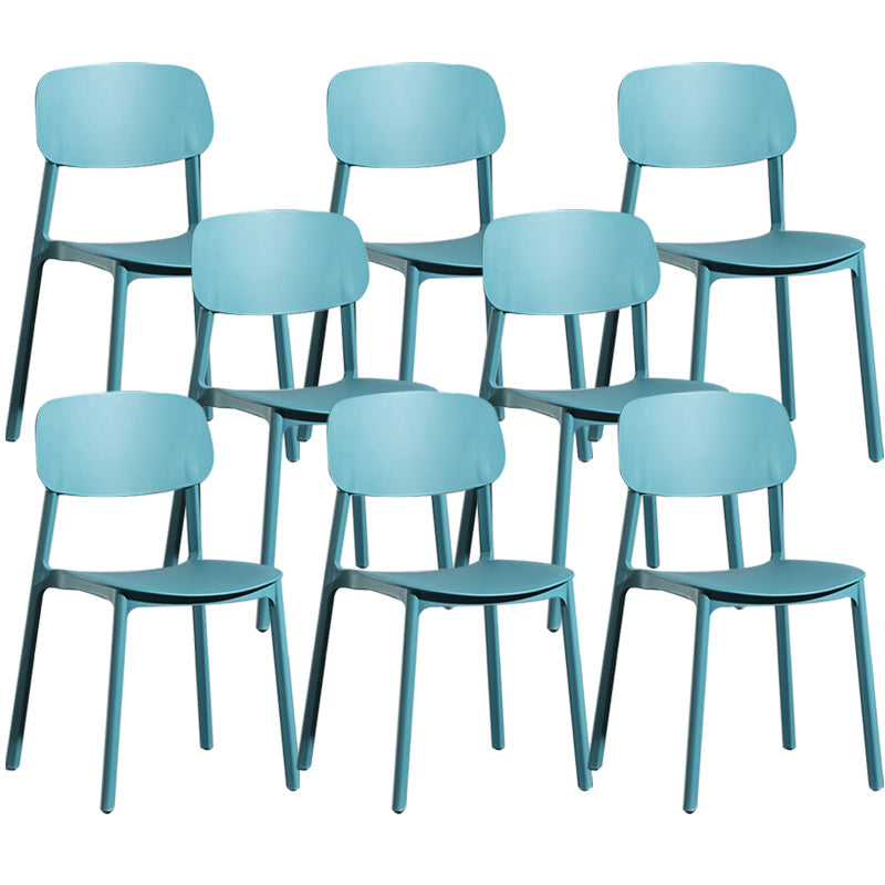 Silla de plástico de la parte posterior abierta moderna silla de brazo de plástico para el dormitorio